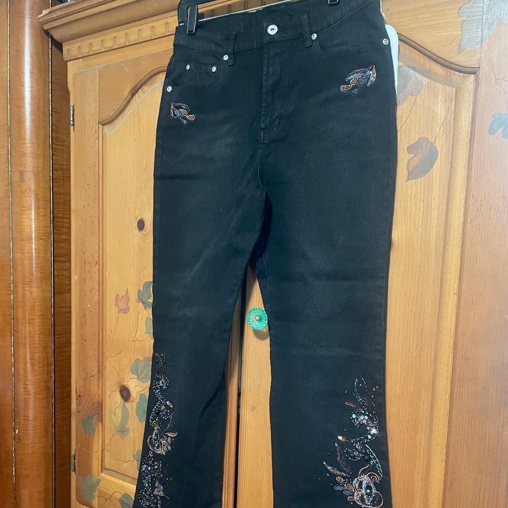 Diane Gilman Embroidered Jeans